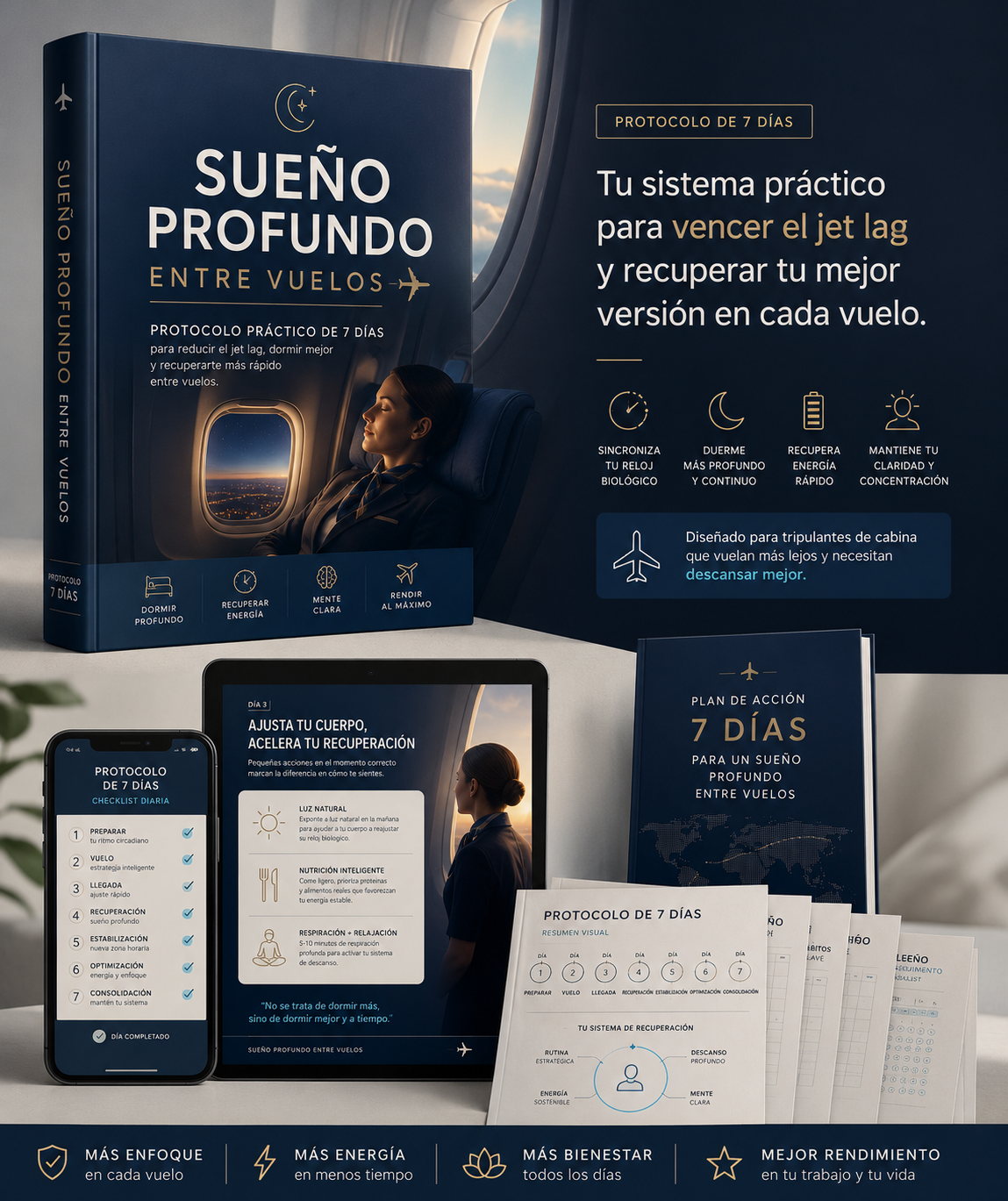 Sueño Profundo Entre Vuelos | Protocolo de 7 Días para Reducir el Impacto del Jet Lag