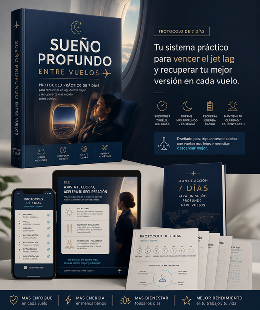 Sueño Profundo Entre Vuelos | Protocolo de 7 Días para Reducir el Impacto del Jet Lag