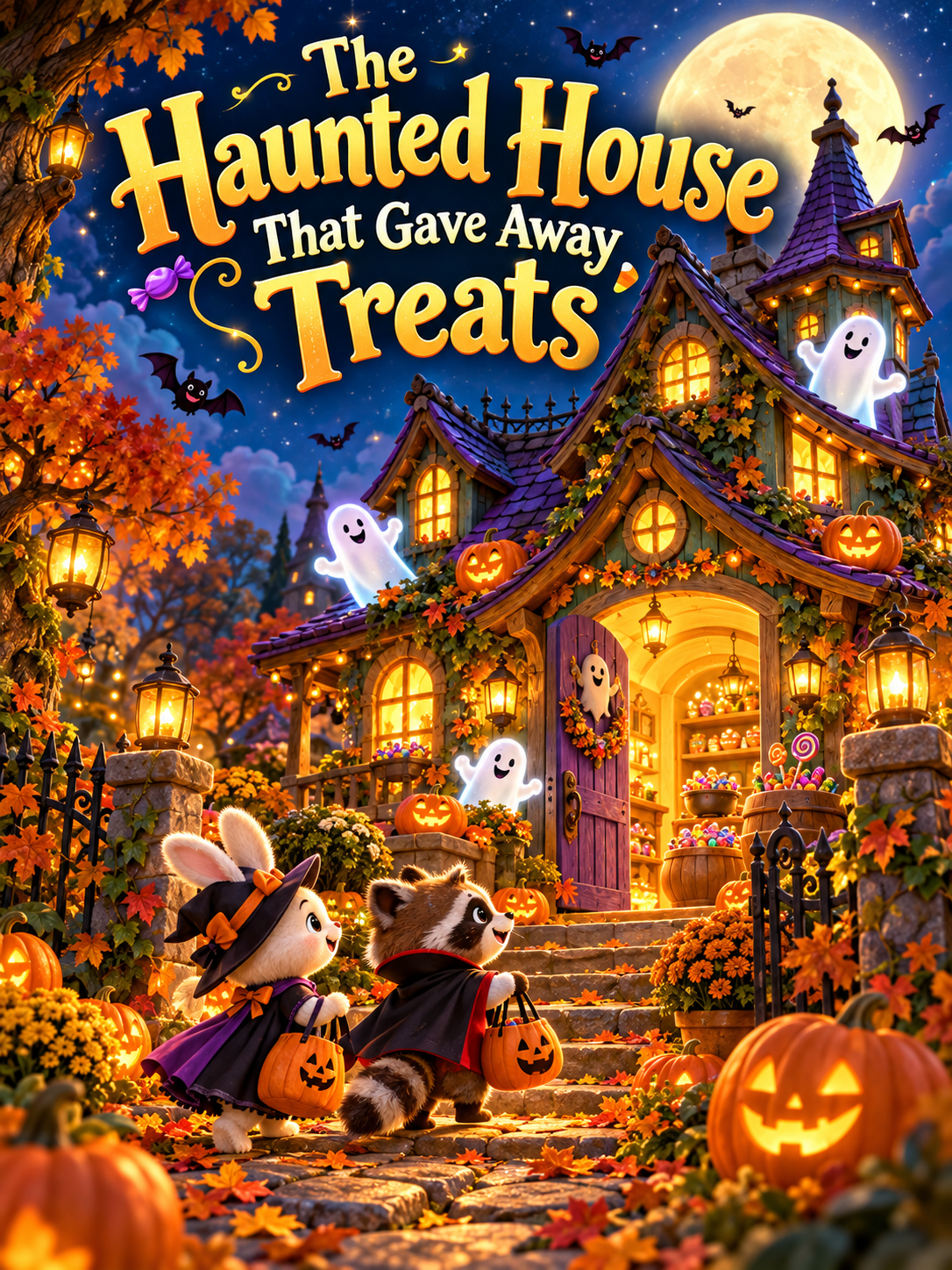 The Haunted House That Gave Away Treats — English story cover