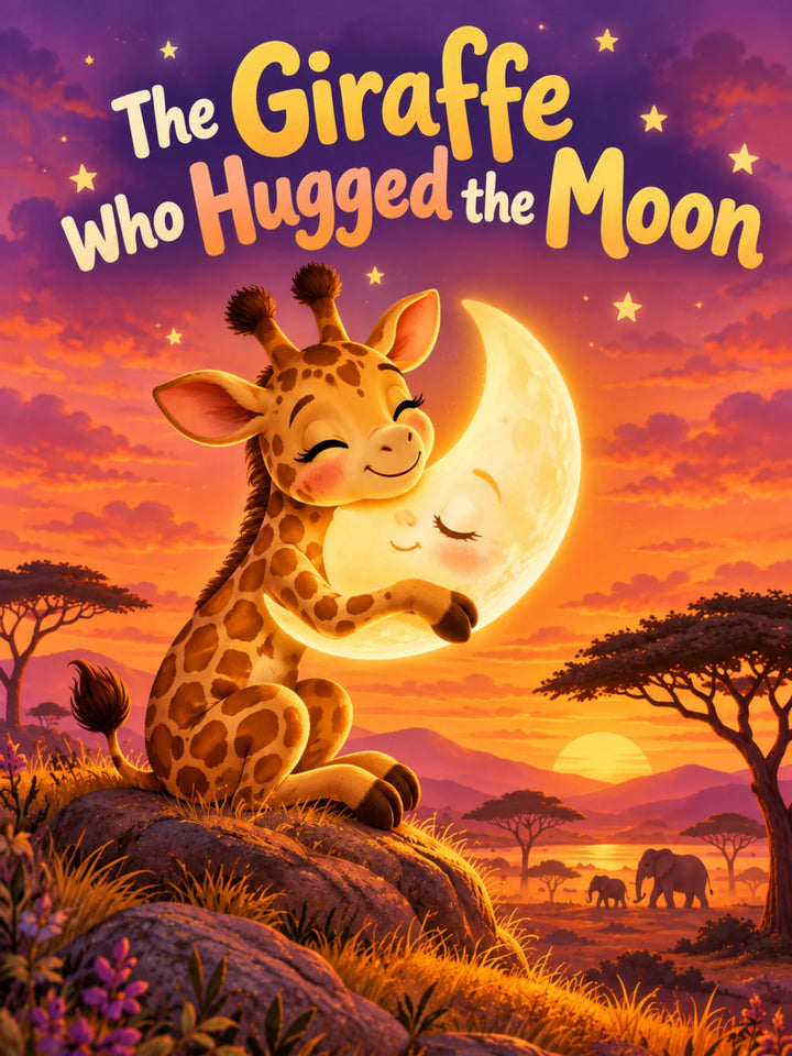 The Giraffe Who Hugged the Moon